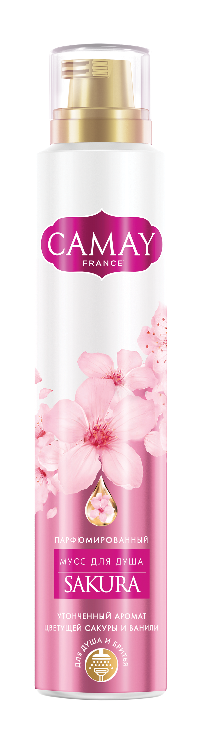 НОВИНКА! CAMAY мусс для душа Сакура