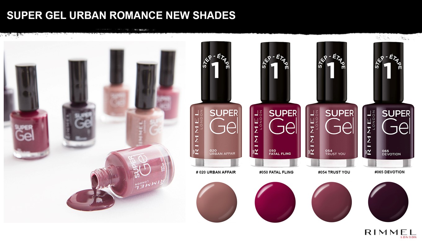 Rimmel - новые оттенки лаков для ногтей Super Gel