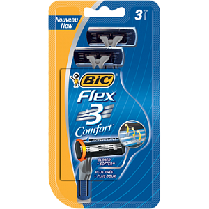 Новые бритвы с тройным лезвием с подвижной головкой BIC Flex 3 Comfort