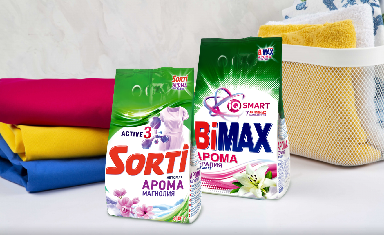 Представляет новинки в линейке стиральных порошков!