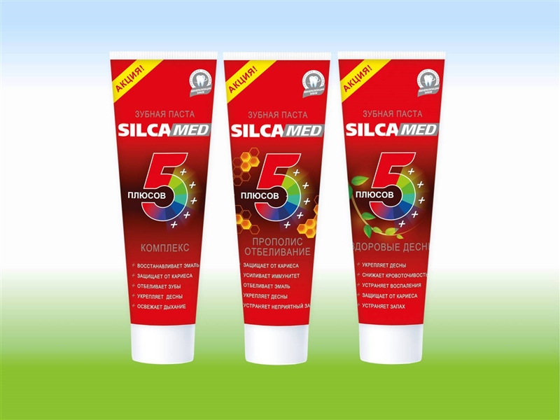 SilcaMed - новые зубные пасты 5 Плюсов