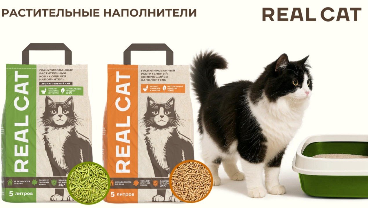 Новое направление ТМ Sellwin - наполнители Real Cat