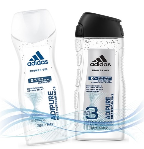adidas Adipure - новая линейка гелей для душа 